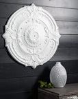 Brushed White Wall Medallions - Online Only