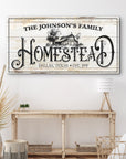 Vintage Farmhouse Homestead Sign