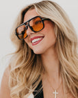 Natalie Oversized Aviator Sunglasses