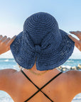 Bow Accent Straw Hat