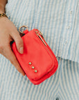 Nylon Cameron Double Zip Clippable Card Wallet