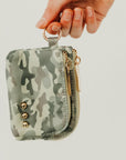 Nylon Cameron Double Zip Clippable Card Wallet