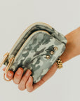 Nylon Cameron Double Zip Clippable Card Wallet