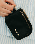Nylon Cameron Double Zip Clippable Card Wallet