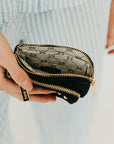 Nylon Cameron Double Zip Clippable Card Wallet