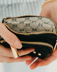 Nylon Cameron Double Zip Clippable Card Wallet