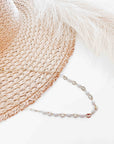 Perla Pearl & Oval Chain Link Necklace