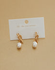 Pinky Promise Pearl Drop Earrings - WATERPROOF