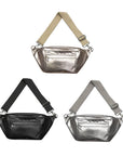 Marley Metallic Oversized Bum Bag