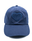 Navy Blue Terry Heart Hat