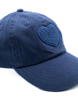 Navy Blue Terry Heart Hat