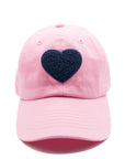 Light Pink Terry Heart Hat