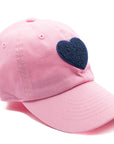 Light Pink Terry Heart Hat