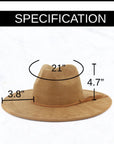 Hand-Painted Leopard Boho Western Cowgirl Hat Only-Mint 986y