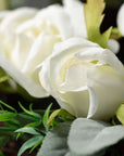 4.5" Creamy White Rose Ring/Wreath
