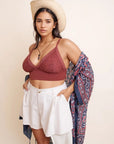 Plus Size Lace Trim Brami