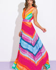 Flying Tomato Shore Vacays Woven Maxi Dress