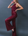 Flying Tomato Divine Wanderings Sequin Jumpsuit