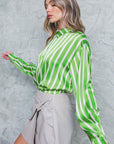 Flying Tomato Nothing to Regret Satin Woven Top