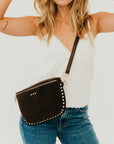 Sabrina Studded Suede Bum Bag