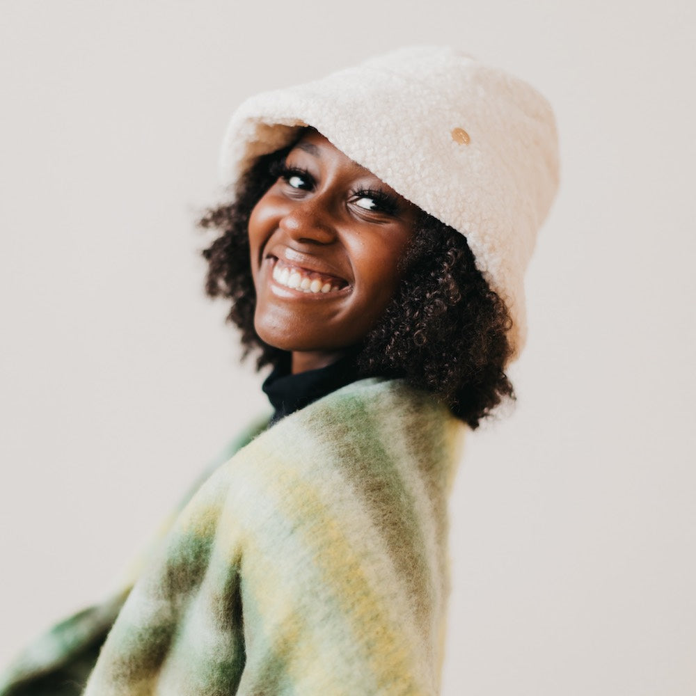 Sage Sherpa Bucket Hat