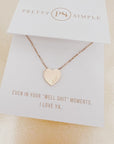 Salty Heart Gift Necklace - WATERPROOF