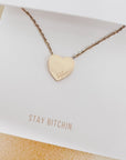 Salty Heart Gift Necklace - WATERPROOF