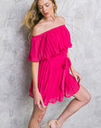 Flying Tomato Late Night Talking Woven Romper