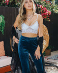 Floral Lace Strappy Front Bralette