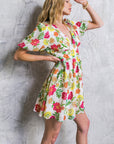 Flying Tomato Free Me Today Floral Woven Mini Dress