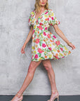 Flying Tomato Free Me Today Floral Woven Mini Dress