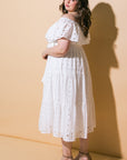 Flying Tomato Catching My Breath Eyelet Midi Dress