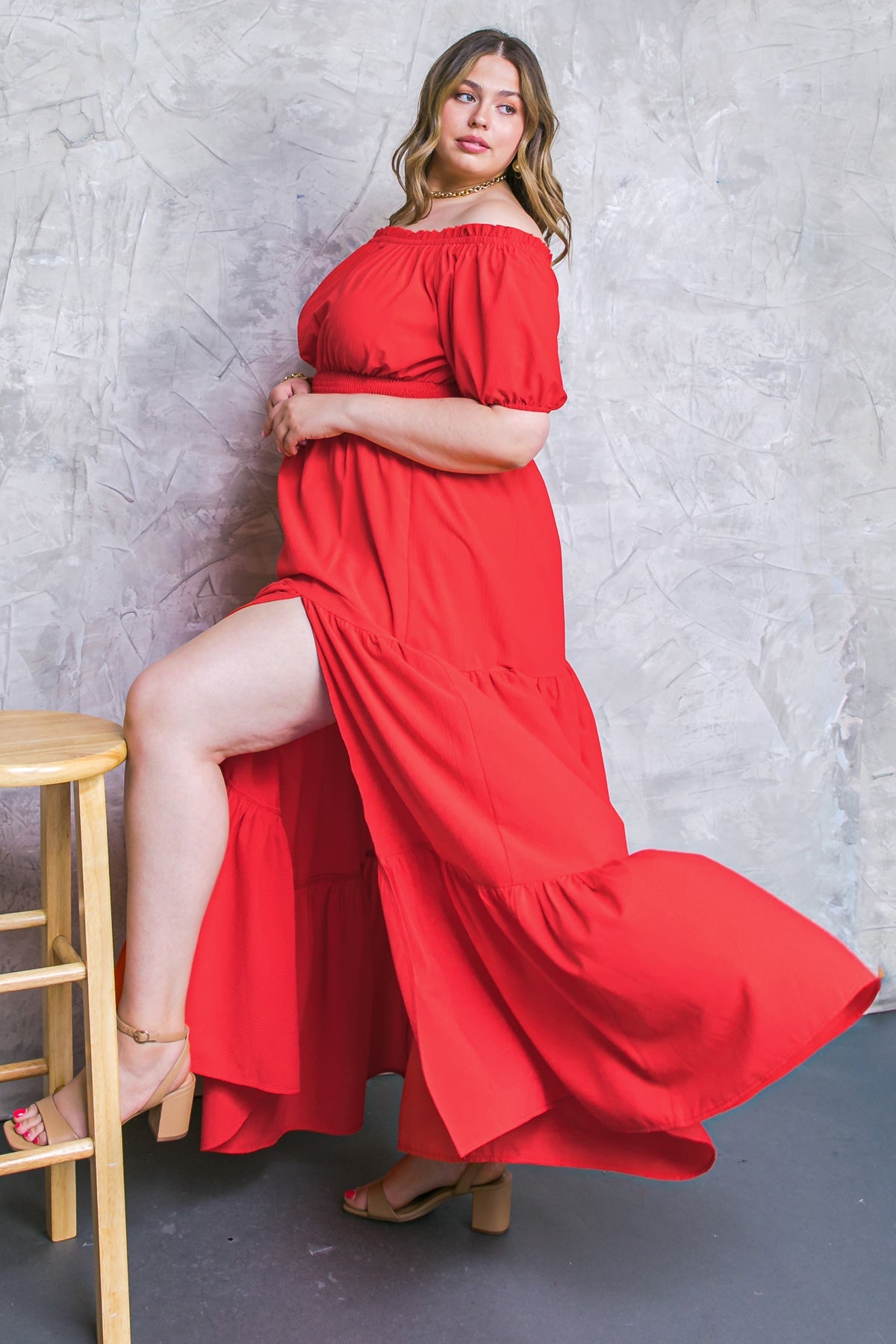 Flying Tomato Out in the Country Woven Maxi Dress