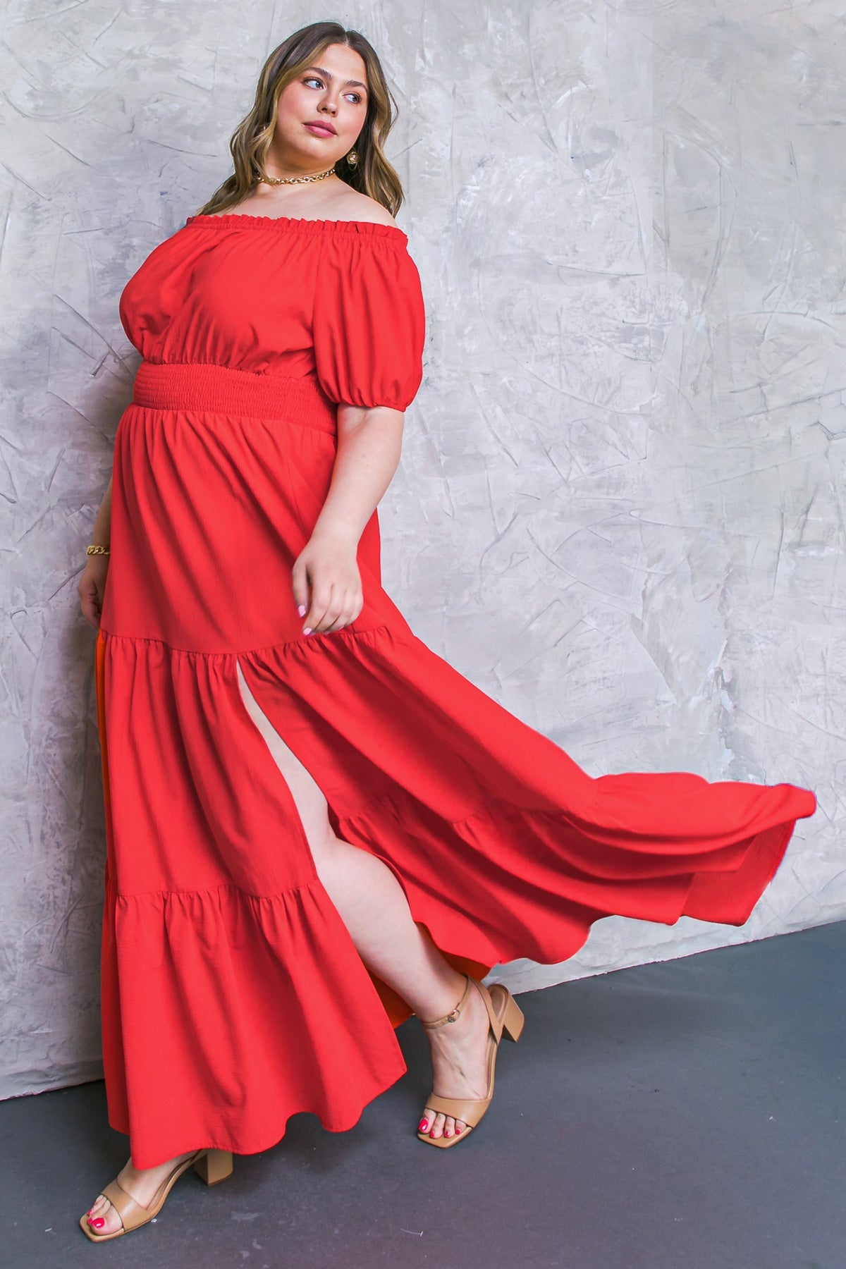 Flying Tomato Out in the Country Woven Maxi Dress