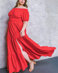 Flying Tomato Out in the Country Woven Maxi Dress