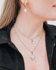 Chanelle Charm Bar Necklace Chains - WATERPROOF