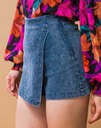 Flying Tomato Posh Position Denim Skort