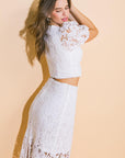 Unforgettable Icon Woven Top and Skirt Set