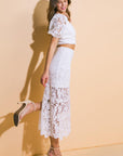 Unforgettable Icon Woven Top and Skirt Set