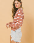 Flying Tomato Seasonal Sophistication Twist Sweater Top