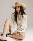 GIGI PIP | Ames Packable Straw Cowboy Hat