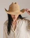 GIGI PIP | Ames Packable Straw Cowboy Hat