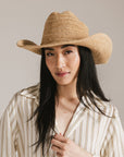 GIGI PIP | Ames Packable Straw Cowboy Hat