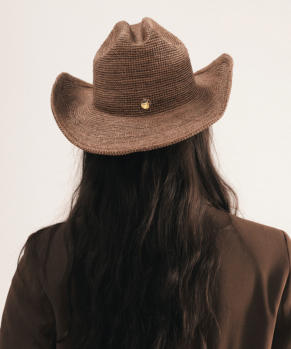 GIGI PIP | Ames Packable Straw Cowboy Hat