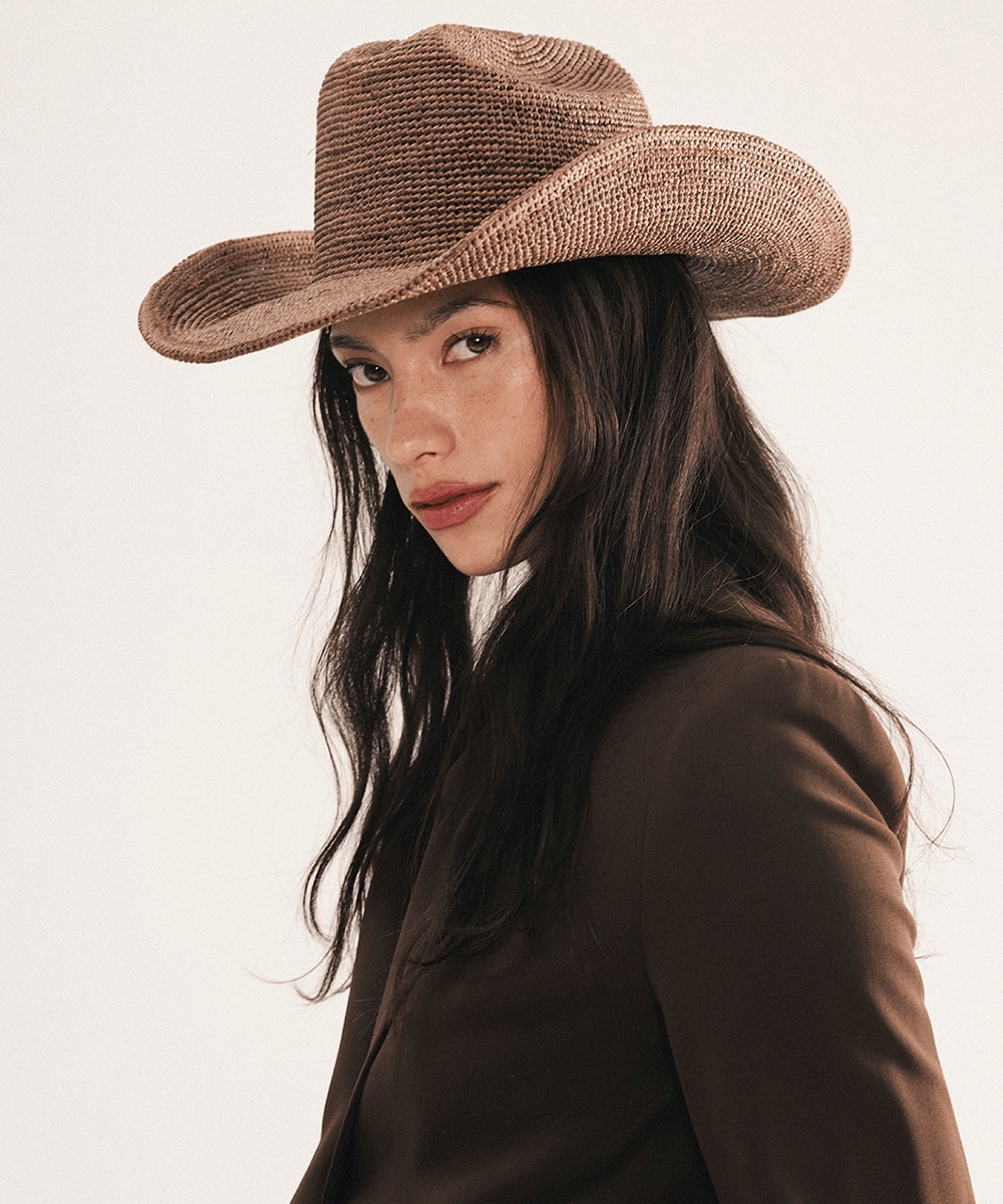 GIGI PIP | Ames Packable Straw Cowboy Hat