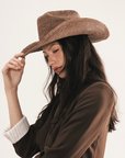 GIGI PIP | Ames Packable Straw Cowboy Hat