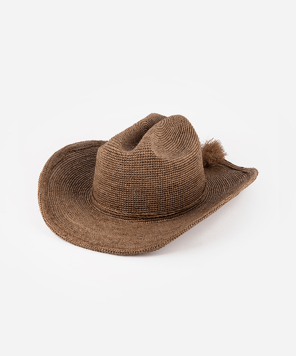 GIGI PIP | Ames Packable Straw Cowboy Hat