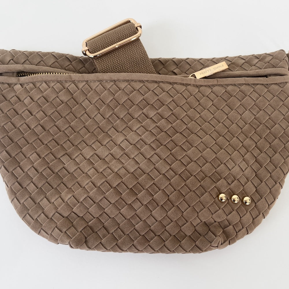 Suede Westlyn Woven Bum Bag