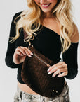 Suede Westlyn Woven Bum Bag
