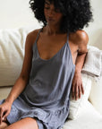 Tattoo Lace Back Layering Slip Dress